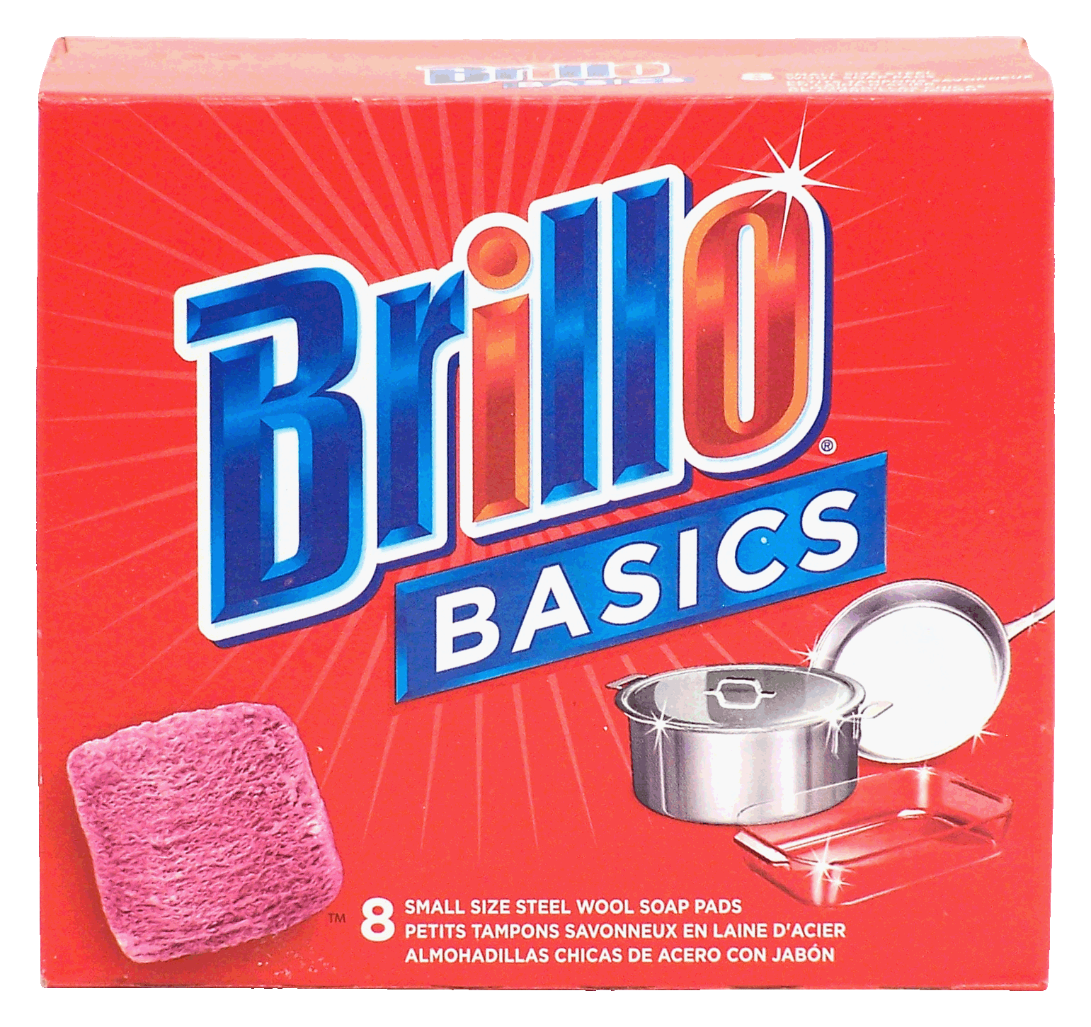 Brillo Basics small size steel wool soap pads Full-Size Picture